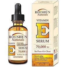 ROUSHUN Naturals Anti-Aging Reduces Wrinkles and Fine Lines Vitamin E Serum