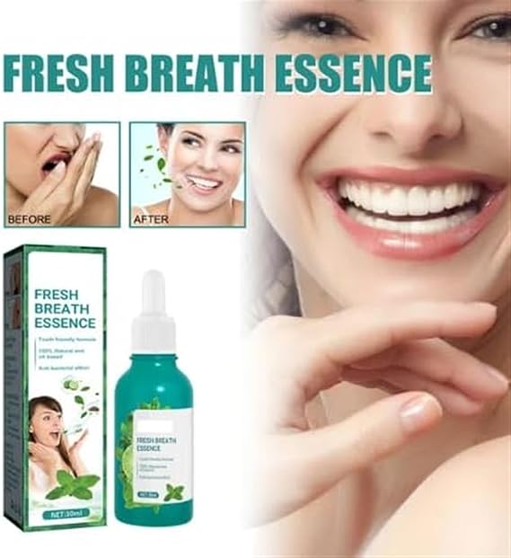 QCHIAN Fresh Breath Oral Care Essence, Fresh Breath Care Essence, Fresh Breath Oral Care Clean Teeth Gel Natural Breath Freshening Drops,Dry And Bad Mouth Smell Removing Drops (Size : 2PCS)