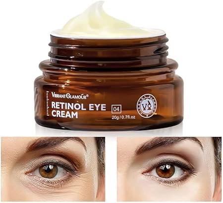 Goreem Retinol Eye Cream Dark Circles Fade Fine Lines Remove Eye Bags Anti-Wrinkle Anti-Aging Firming Brighten Skin 20g