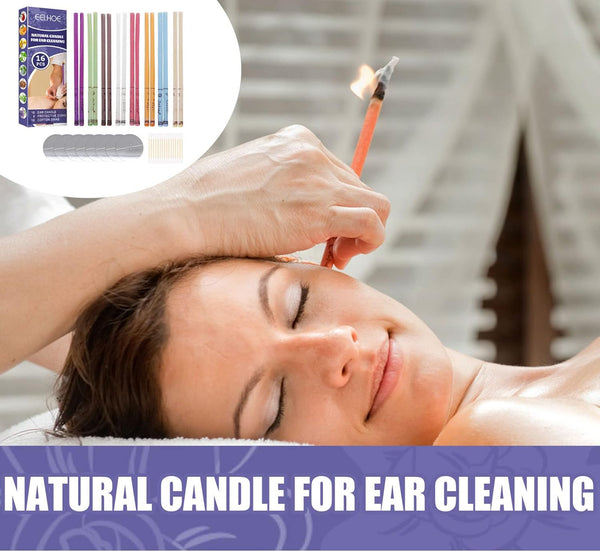 Shanjia Ear Candle 16pcs Fragrance Ear Candles Healthy Care Natural Ingredients Ear Wax Removal Cleaner Ear Coning Treatment Ear Healthy Care Ear Wax Removal