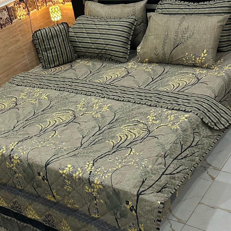 7Pc Printed Comforter Set